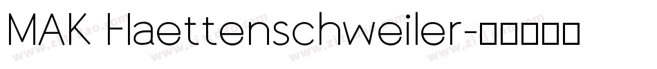 MAK Haettenschweiler字体转换